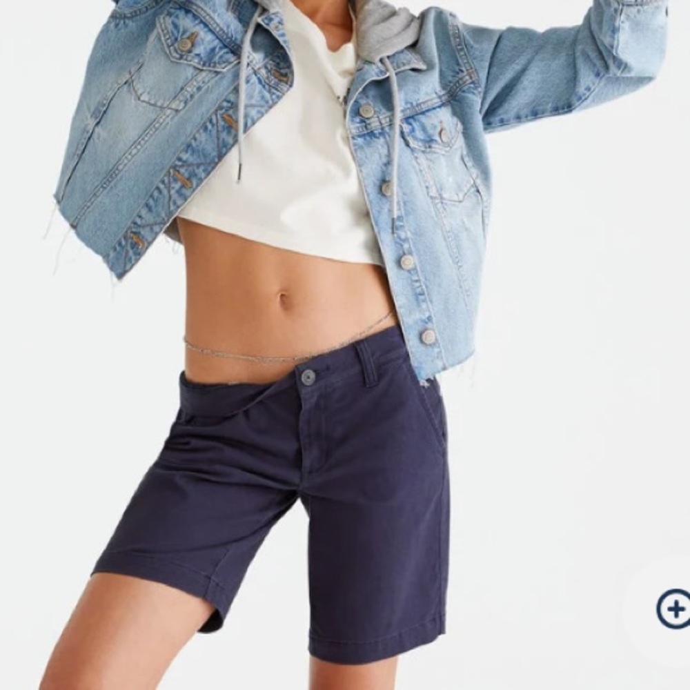 OLD NAVY Women Dark Blue Bermuda Shorts | 2